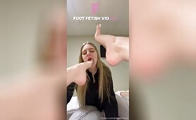Playwithanny foot worship POV brutal gag